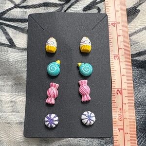 🖤Whimsical Candy-Themed Kids Earrings Set🖤